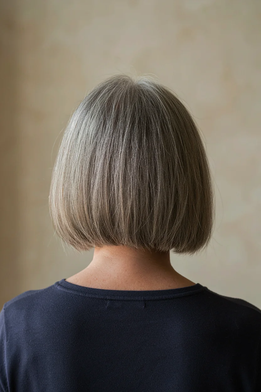 Close-up comparison showing fine hair strands at a blunt edge versus feathered ends