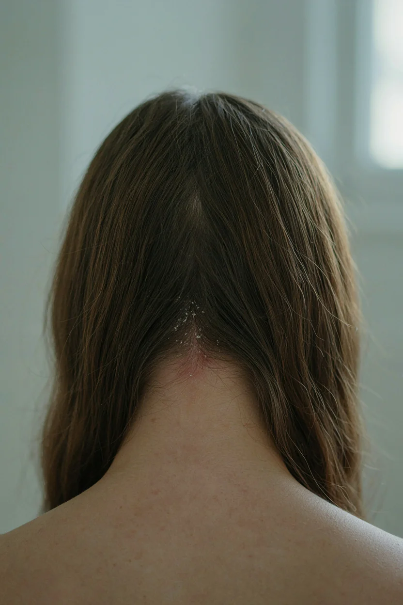 Back-of-head view of a woman's hair